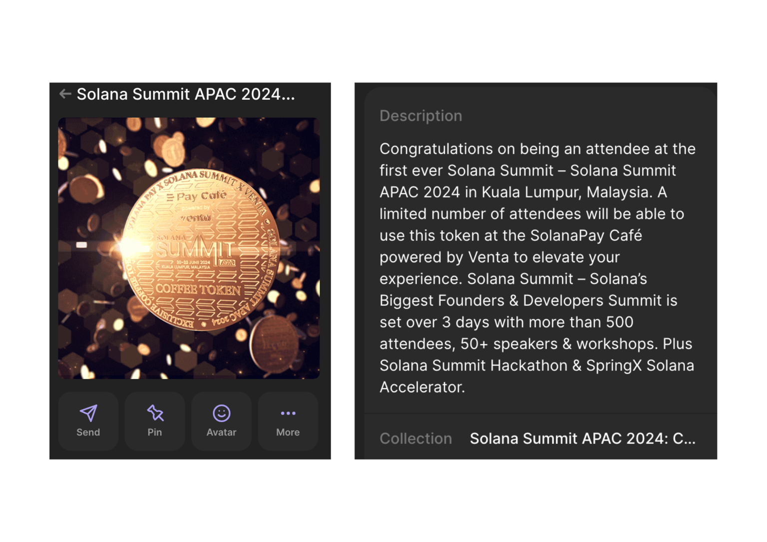Redeem Complimentary Drinks with Your Solana Summit Playband cNFT