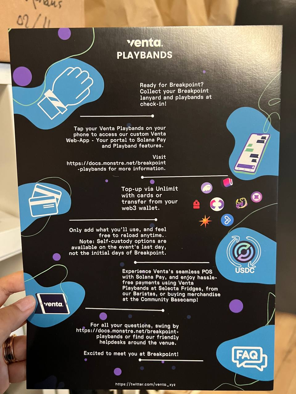 Venta Playbands [Instruction Card]
